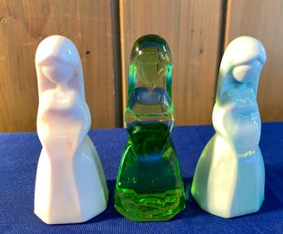 Lot 186 - Scandinavian Art Glass - Mosser Green Blue Jenny Doll 1979