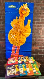 Lot 50 - Big Bird Poster And Sesame Street Illustrated Dictionary Set Complete Set Of 8