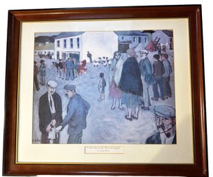 Lot 336 - Fair Day In The West Of Ireland Reproduction Print By Gerard Dillon Art