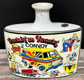 Lot 15KR - Truckin' An Vannin' Convoy 1976 Empty Porcelain Bottle Decanter