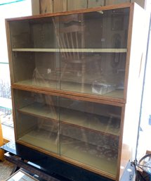Lot 63 - Two Display Shelves With Glass Doors - Project Pieces