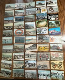 Lot 350 - 1900s  Revere Beach, Massachusetts Swimmers - Postcards Amusement Park Lot Of 50
