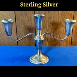 Lot 102- Empire Sterling Silver Candelabra