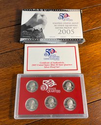 Lot 119- 2005 United States Mint Silver Proof Set State Quarters