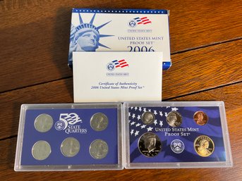 Lot 121- 2006 United States Mint Proof Set - State Quarters And Coins