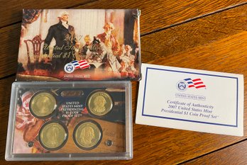 Lot 122- 2007 United States Mint Presidential $1 Dollar Coin Proof Set