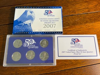 Lot 124- 2007 United States Mint State Quarters Proof Set
