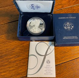 Lot 126- 2005 American Eagle One Ounce Silver Proof Coin - United States Mint