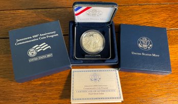 Lot 130- 2007 Jamestown 400th Anniversary Silver Proof Dollar Coin