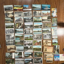 Lot 359 - Early - Mid 1900s NH & VT Postcards Lot Of 146 With 3 Booklets And 6 Smalls