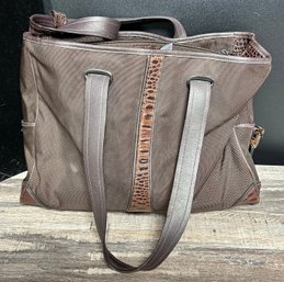 Lot 31KR - Tumi Shoulder Bag Woman's Brown With Leather Accents