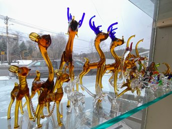 Lot 215 - Decorative Fragile Glass Small Animals
