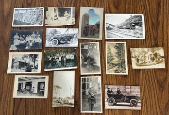 Lot 385 - Early 1900s Olides Post Cards - Bayonet Practice - Automobiles Postcards