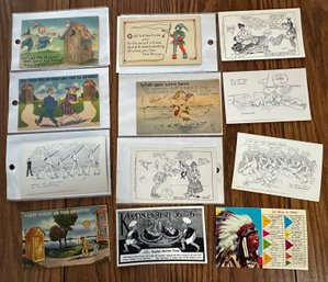 Lot 388 - Early 1900s Comical Funny Postcards - Post Cards