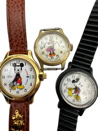 Lot 113 - Lorus Quartz Mickey & Minnie Mouse Non-working Watches