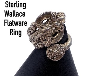 Lot 115 - Sterling Silver Wallace Flatware Spoon Ring