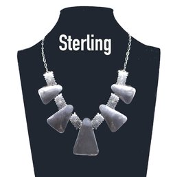 Lot 116 - 1980s Southwestern Sterling Silver Necklace