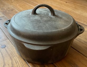 Lot 48- Griswold Cast Iron Covered Dutch Oven Tite-Top 127-8  - Made In USA