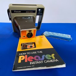 Lot 159 - Vintage Kodak Pleasure Instant Camera With Instruction Book