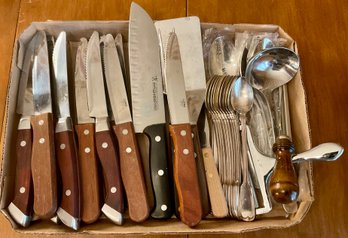 Lot 54- Walco Henckels Knives - Utensil Kitchen Lot Of 38