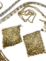 Lot 155- Costume Gold Lot Of 17 Pieces - Signed Vintage Sarah Coventry Necklace