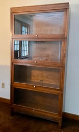 Lot 72- Antique Hale Walnut Barrister Bookcase - Hale Herkimer, NY