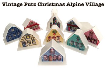 Lot 341- MCM Christmas Putz Vintage Alpine Village - Cathedral Church