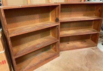 Lot 27- Wood Book Shelves - Lot Of 2