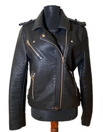Lot 54SES - Bagatelle Women's Motorcycle Biker Soft Black Leather Jacket