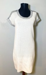 Lot 55SES - New NWT Authentic Designer CHANEL  White Knit Dress - Made In Italy Size 38