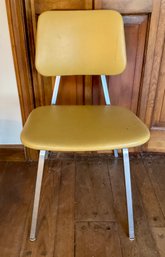 Lot 55- 1974 Vinyl School Desk Chair - Chrome Legs - Inter Royal Corp.