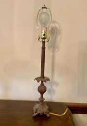 Lot 56- Metal Table Lamp 2 Feet Tall