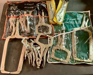 Lot 72- Lot Of C-clamp & Weld Clamp Sets - New