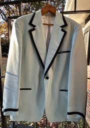 Lot 526 - 1960s Tuxedo Super Cool Blue Mens Jacket - Leisure Coat - Monet LTD