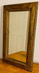 Lot 207SES- Antique Oak Framed Wall Mirror