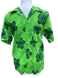 Lot 169- Green Hawaiian Mens Top Vintage Size Large