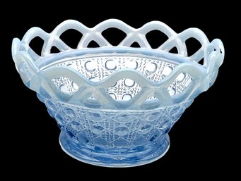 Lot 8SES- Imperial Glass Blue Lace Bowl