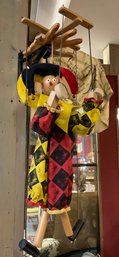 Lot 77 - 26' Wood Marionette Jester