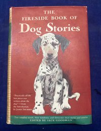 Lot 84 - 1943 The Fireside Book Of Dog Stories And World Dog Map Hardcover With Dust Jacket