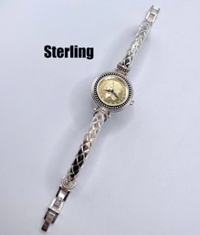 Lot 22A: Ecclissi Sterling Silver Stainless Watch Republica Italiana Face - Water Resistant