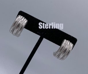 Lot 25: JUDITH RIPKA Sterling 925 Silver Signed Earrings