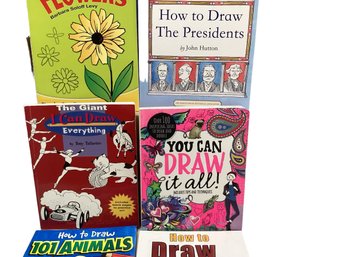 Lot 16RR- New Drawing Books And Sketch Pad How To Draw Lot Of 6