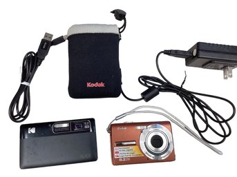 Lot 11RR - 2 Kodak Cameras-  Slice R502 Red And M863