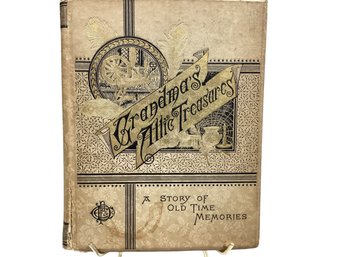 Lot 45RR- 1881 Victorian Grandmas Attic Treasure Book Mary D Brine Hardcover Poetry - Poems