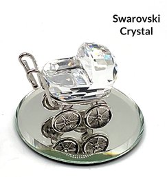 Lot 26- Baby Love! Swarovski Crystal Baby Carriage Collectible Decor - Shower Gift
