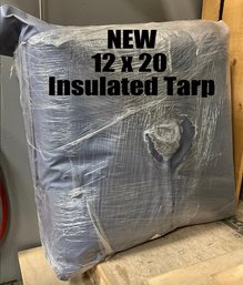 Lot 100A- NEW HUGE TARP - 12 Feet X 20 Feet INSULATED 1/2 Inch Thick $600 New
