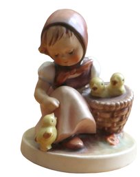 Lot 24CV- Gobble M.J. Hummel ' Chick Girl ' Figurine - W.Germany