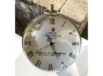 Lot 1- Vintage Rolex Ball Oyster Perpetual Superlative Chronometer Desk Clock Untested