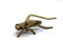 Lot 8- Vintage Solid Brass Cricket Grasshopper Figure 3 3/4 Inches