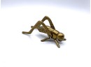 Lot 8- Vintage Solid Brass Cricket Grasshopper Figure 3 3/4 Inches